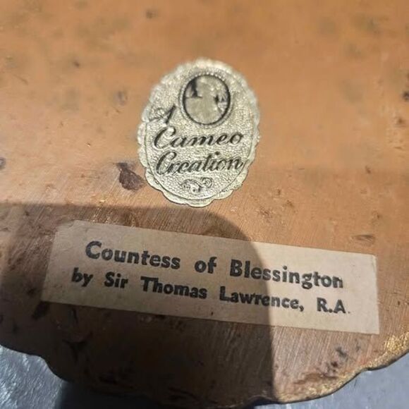 Antique Oval Portrait Countess of Blessington by Sir Thomas Lawrence - Picture 6 of 6